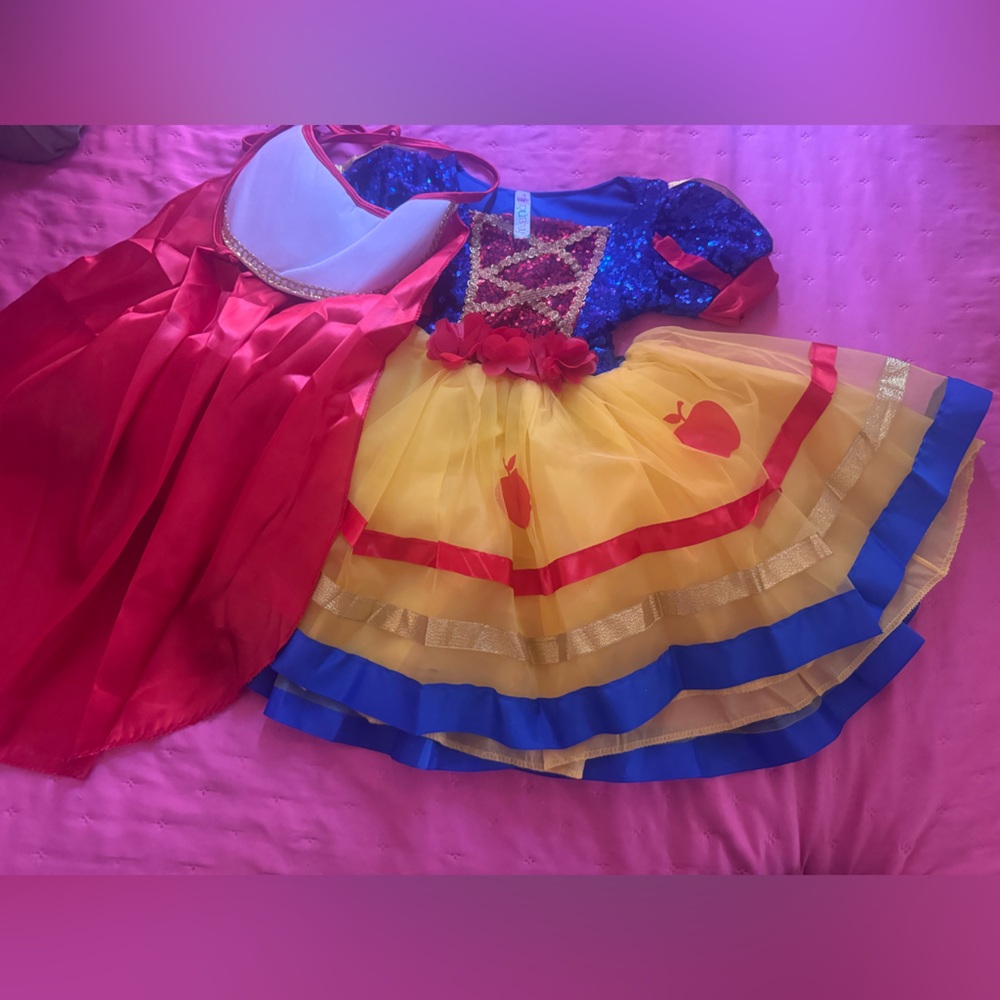 Charming Kids Fairy Tale Costume - Red, Blue, Yellow